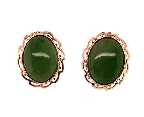 Jadeite Jade, Diamond, Gold Earrings. ... Estate JewelryEarrings | Lot  #58486 | Heritage Auctions | Estate jewelry earrings, Gold earrings, Jade  jewelry