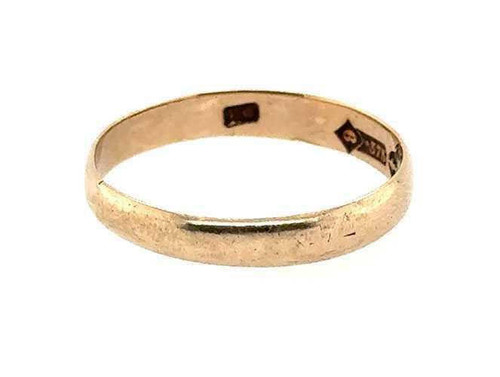  Victorian Wedding Ring Band Ladies Antique Yellow Gold Original 1874 London 