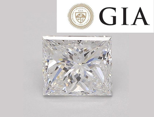 Mined Princess Cut Loose Diamond Square Brilliant .58ct F VS2 GIA Certified