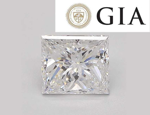 Mined Princess Cut Loose Diamond Square Brilliant .58ct F VS2 GIA Certified