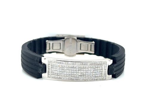 5ct Princess Cut Diamond Bracelet 7" 14K Gold – Bling, Mens or Ladys Brand New