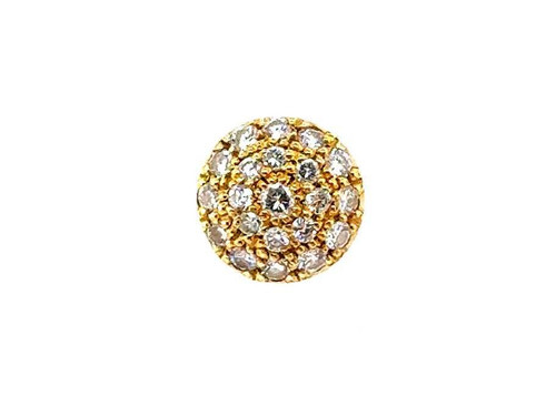  Diamond Cluster Pendant Necklace Mined 1/3ct 14K Floating Vanishing Chain 