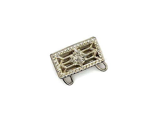 Art Deco Necklace Bracelet Clasp For Pearls 14K White Gold Filigree 1930's