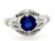 Art Deco Sapphire Ring 1.14ct Solitaire Original 1930's Filigree Antique 18K