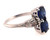 Art Deco 2 Stone Sapphire Diamond Ring 2.71ct Baguettes Original 1920's Plat