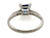 Art Deco Square Sapphire Diamond Engagement Ring .96ct Platinum Original 1930's-1940's