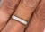 Retro Diamond Wedding Ring Band Palladium Original 1940's New Old Stock .25ct