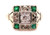 Art Deco Diamond Engagement Ring Old European .25ct 18K Belais Original 1920s