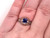Art Deco Sapphire Diamond Ring 1.14ct Old Mine Original 1930's Antique Platinum