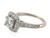 Diamond Engagement Ring Halo IGI Certified Round 1.41ct D VS 14K White Gold