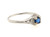 Art Deco Sapphire Ring .80ct Single Cut Diamonds Original 1930's Antique Plat