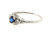 Art Deco Sapphire Ring .80ct Single Cut Diamonds Original 1930's Antique Plat