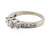 3 Stone Diamond Ring .85ct Round Brilliant Wedding Ring Set 14K Brand New