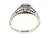  Art Deco Sapphire Ring .57ct Round Original 1930's Antique Vintage Platinum 