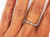  Anniversary Ring Natural Fancy Vivid Deep Orange Marquise Diamonds .21ct 14K 