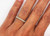  Anniversary Ring Natural Intense Vivid Deep Single Cut Diamond Band .32ct 14K 