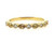  Anniversary Ring Natural Fancy Vivid Intense Yellow Marquise Diamonds .24ct 14K 