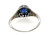  Art Deco Sapphire Ring Belais Brothers .65ct Original 1920's Antique 18K 