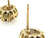 Brand New Sapphire Diamond Stud Halo Earrings 1.83ct 14K Yellow Gold