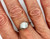 Art Deco Diamond Engagement Ring GIA .54ct H VS 18K Love Bird Original 1930's