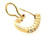  Diamond .25ct Huggie Hoop Single Earring 14K Yellow Gold French Back 