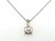  Diamond Pendant Necklace 1.00 Carat D VS1 Ideal Adjustable Chain 1ct IGI 4 Prong 14K White Gold 