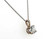  Diamond Pendant Necklace 1.00 Carat D VS1 Ideal Adjustable Chain 1ct IGI 4 Prong 14K White Gold 