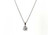  Diamond Pendant Necklace 1.54 Carat D VS1 Ideal Cut 3 Prong Adjustable Chain 1.50ct 14K White Gold 