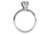  Diamond Engagement Ring 1 Carat RBC Solitaire D VS1 Ideal IGI Certified 1ct 14K White Gold 