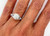  Tacori Dantela Diamond Semi Mount Ring Setting .48ct Halo Entwined Eternity 