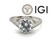  Deco Diamond Engagement Ring 2.37ct E SI1 Ideal Platinum IGI Antique Original 1920's 