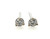  Diamond Round Brilliant Cut Stud Earrings .18ct 14K Gold 1/5 Carat Mined 