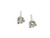  Diamond Round Brilliant Cut Stud Earrings .18ct 14K Gold 1/5 Carat Mined 