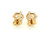  Diamond Stud Earrings 3 Carat F VS2 Round Ideal IGI Certified Martini 3ct 14K Yellow Gold 
