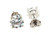  Diamond Stud Earrings 3 Carat F VS2 Round Ideal IGI Certified 4 Prong 3ct 14K White Gold 