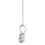  Diamond Pendant Necklace 1.52 Carat G VS2 Ideal Chain IGI 4 Prong 1.50ct 14K White Gold 