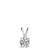  Diamond Pendant Necklace 1.52 Carat G VS2 Ideal Chain IGI 4 Prong 1.50ct 14K White Gold 