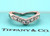  Tiffany & Co Wedding Anniversary Band Ring Diamond .35ct Platinum 