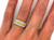  Fancy Vivid Deep Orangy Yellow 1.38ct Natural Mined Diamond Anniversary Ring 18K 