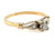  Art Deco Diamond Engagement Ring .12ct Transitional Original 1920's Antique 14K 