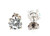  Diamond Stud Earrings 2.12 Carat IGI Certified Lab Grown D VVS2 Ideal 2ct 4 Prong 14K White Gold 
