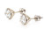  Diamond Stud Earrings 2.12 Carat IGI Certified Lab Grown D VVS2 Ideal 2ct 3 Prong Martini 14K White Gold Screwback 