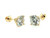  Diamond Stud Earrings 2.12 Carat IGI Certified Lab Grown D VVS2 Ideal 2ct 4 Prong Screwback 14K Yellow Gold 