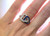  Art Deco Hearts and Arrow Sapphire Diamond Ring Original 1930's Antique Platinum 