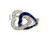  Art Deco Hearts and Arrow Sapphire Diamond Ring Original 1930's Antique Platinum 