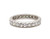  Art Deco Eternity Diamond Wedding Ring Platinum Anniversary Band .75ct Original 1930's 