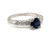  Art Deco Sapphire Diamond Engagement Ring 1.40ct Original 1930s Antique Platinum 