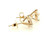  Diamond Stud Earrings IGI Certified Lab Grown 2.20 Carat D VS1 Ideal 2ct Martini 14K Yellow Gold 