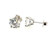  Diamond Stud Earrings IGI Certified Lab Grown 2.20 Carat D VS1 Ideal 2ct 4 Prong 14K White Gold 