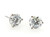  Diamond Stud Earrings Solitaire 3.28 Carat F VS2 Ideal Cut Lab Grown IGI Certified 3ct Martini 14K White Gold 